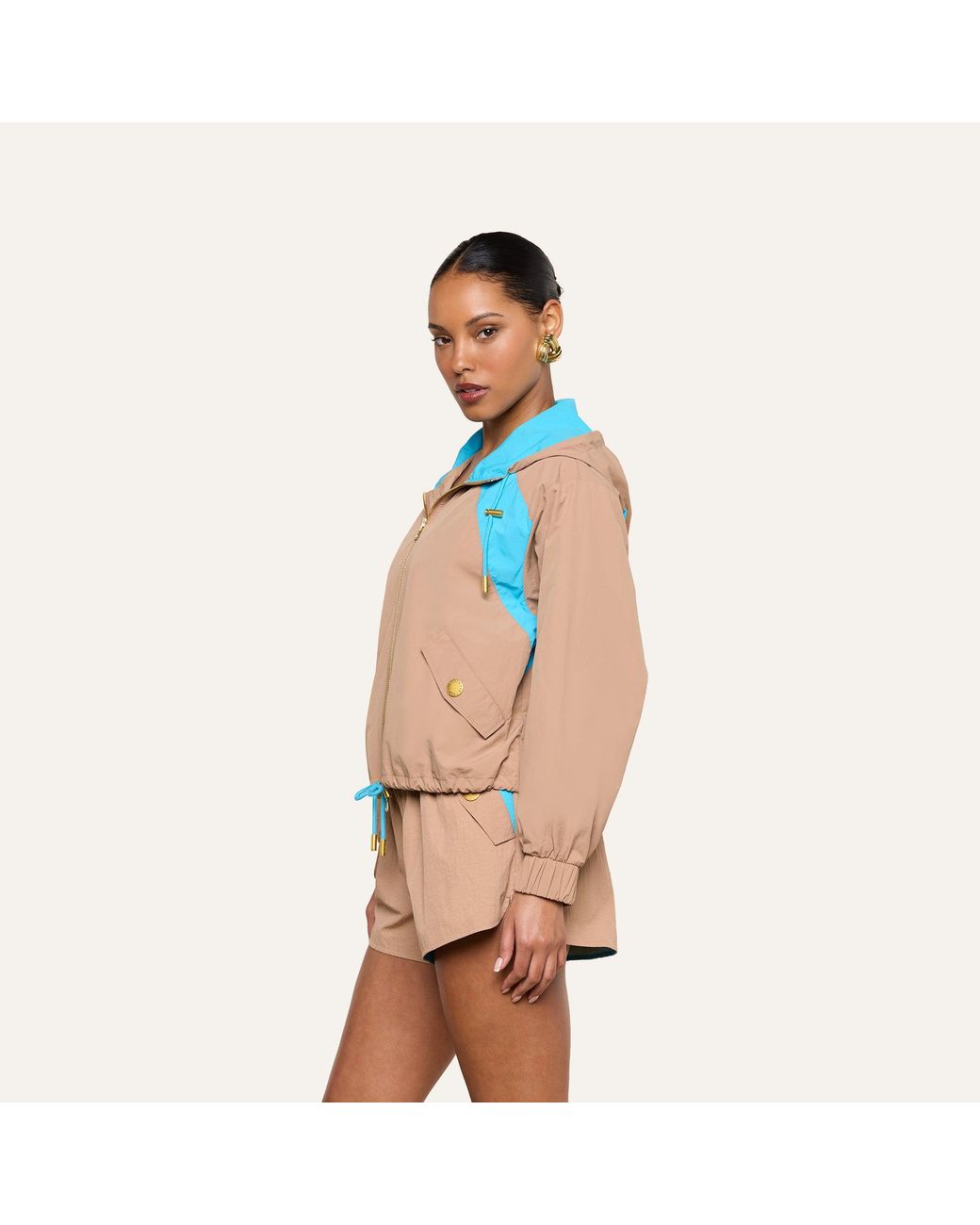 L'Agence Blue Lark Windbreaker