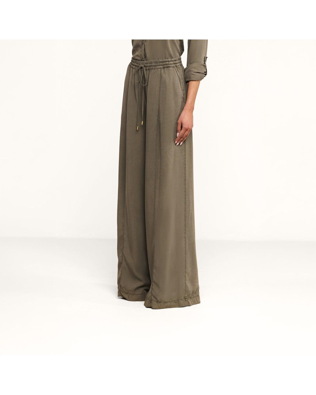 L'Agence Green 'Agence Connie Drawstring Trouser