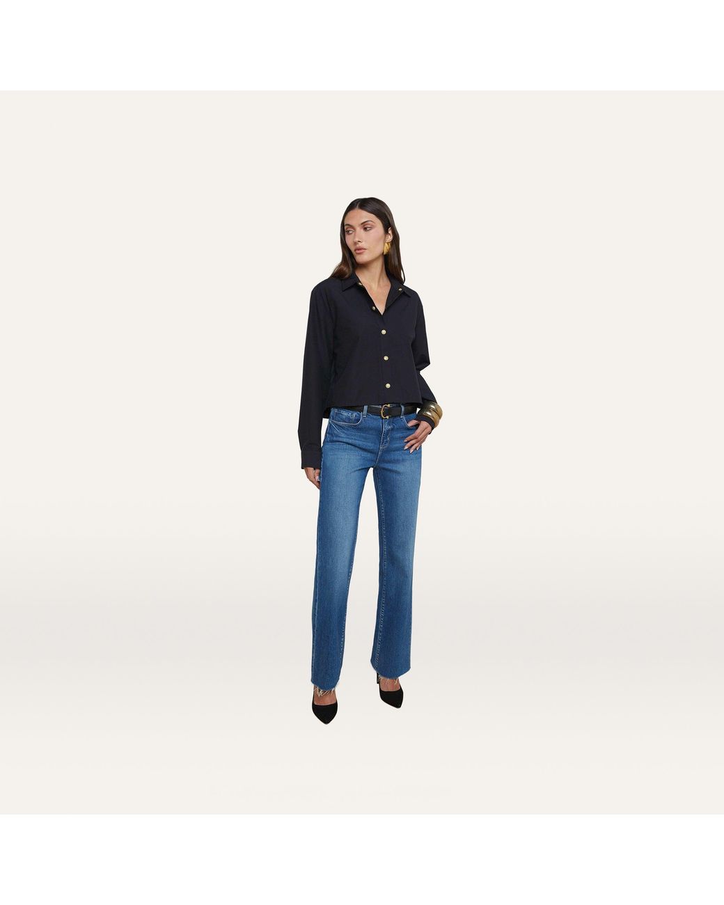 L'Agence Blue Cosette Shirt