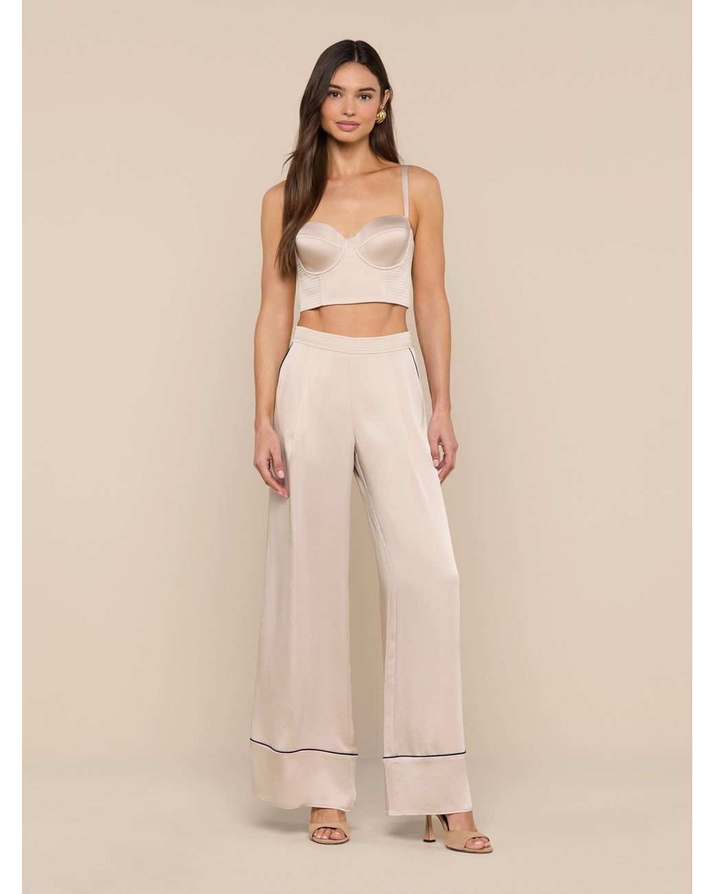 Pantalon Tavia, Champagne/Bleu Nuit L'Agence en coloris Natural