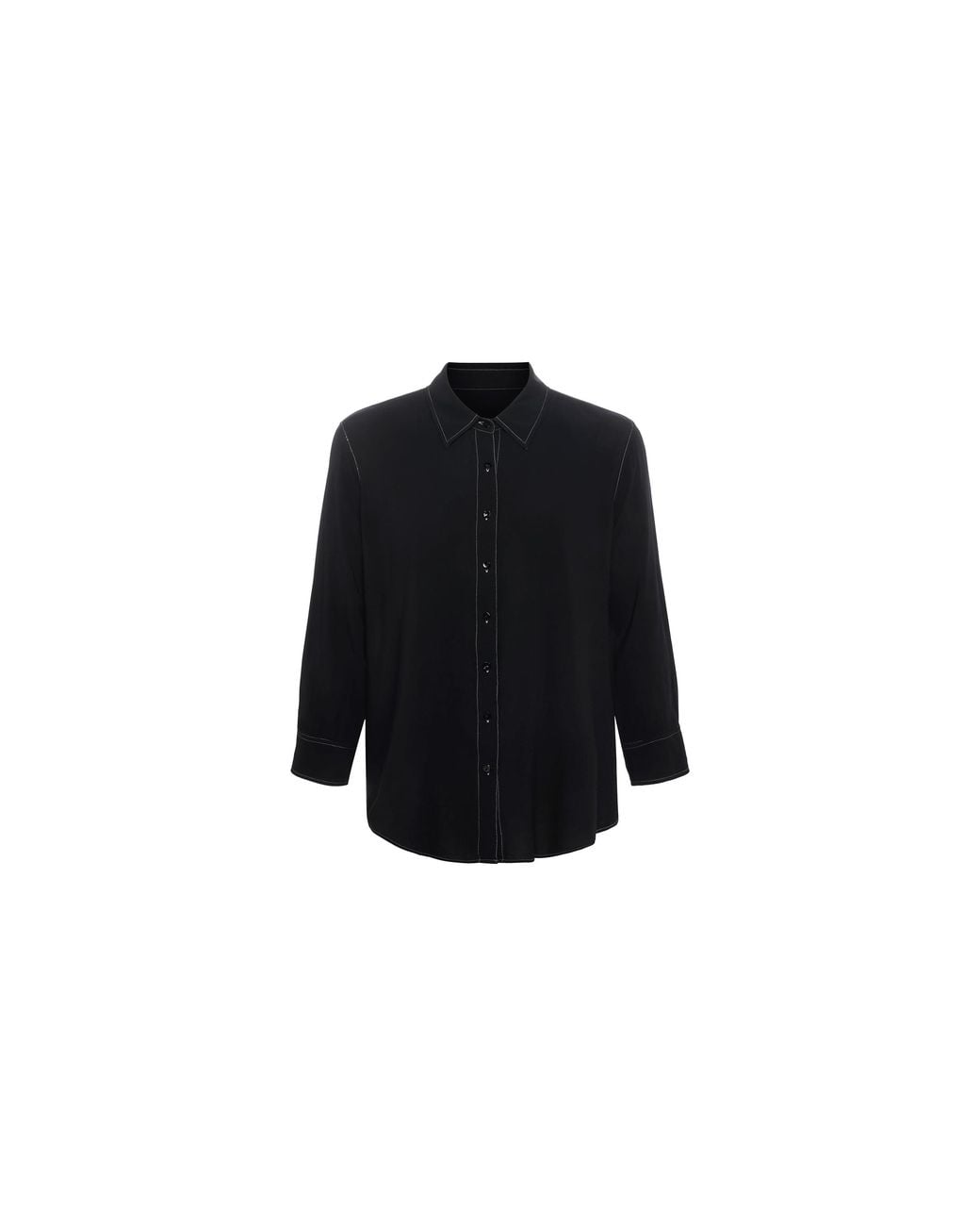 L'Agence Black Marlene Blouse Top