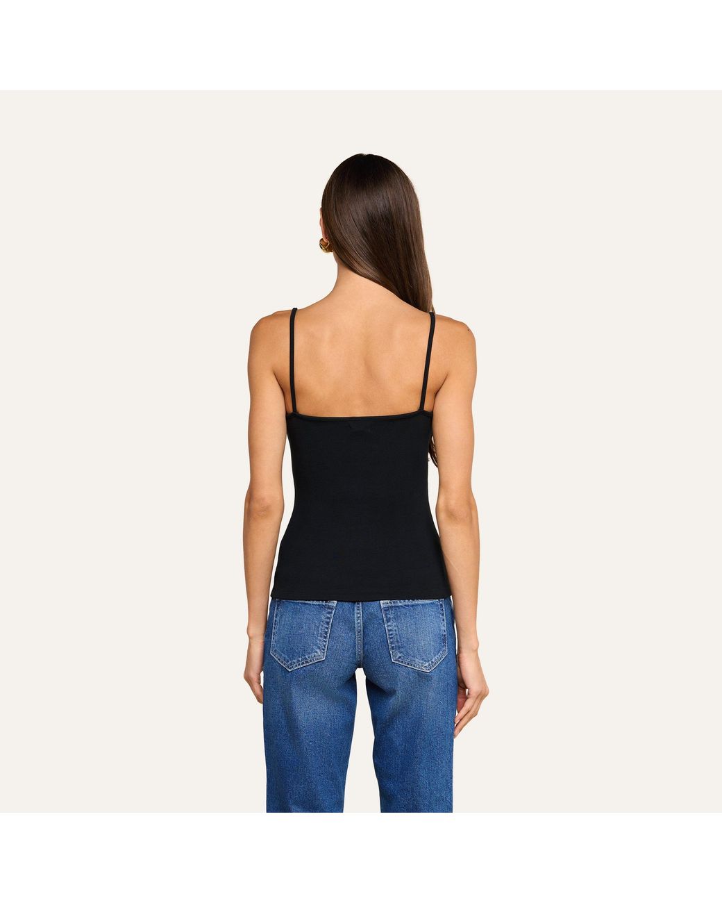 L'Agence Black Lunara Camisole