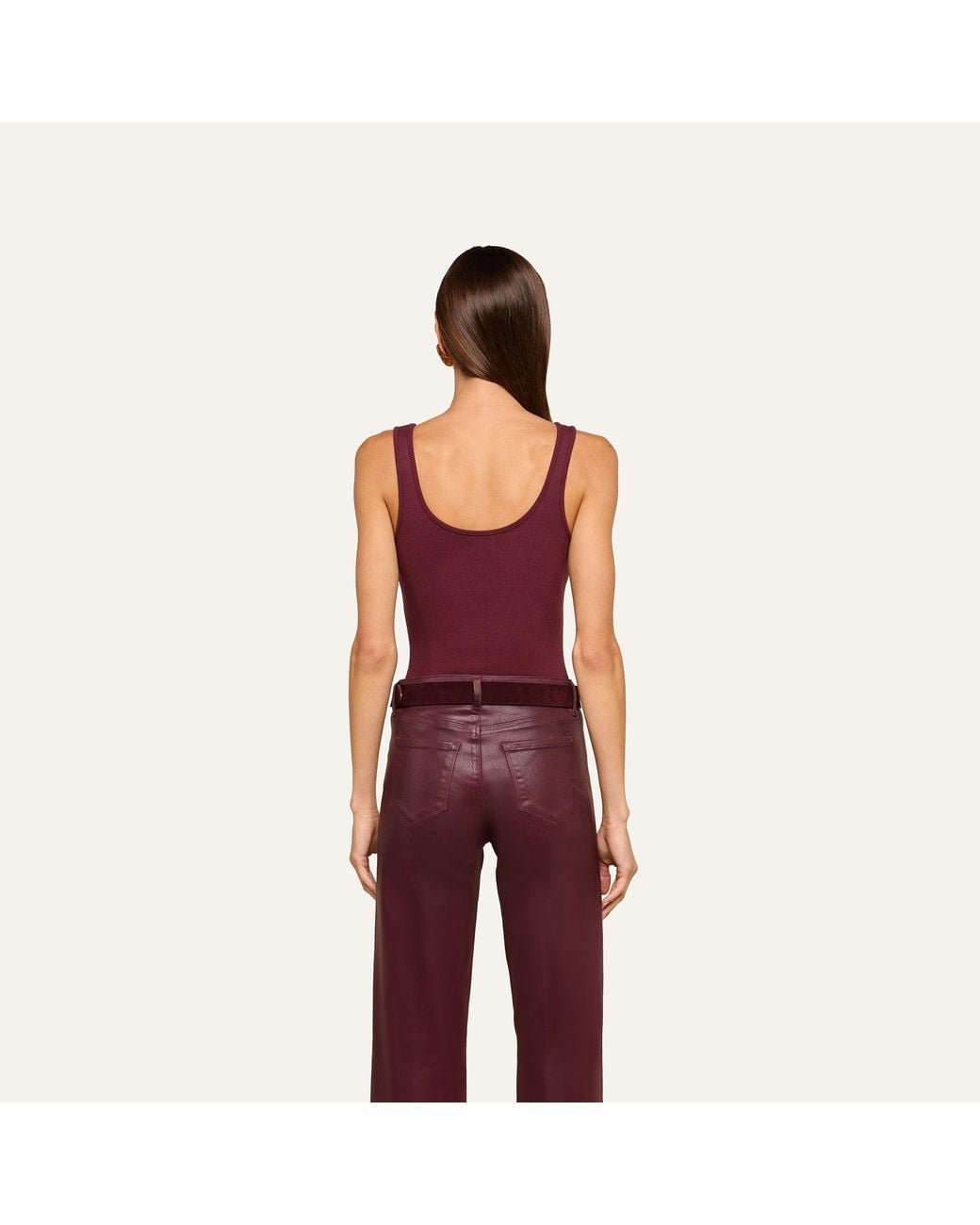 L'Agence Purple 'Agence Nica Scoopneck Bodysuit