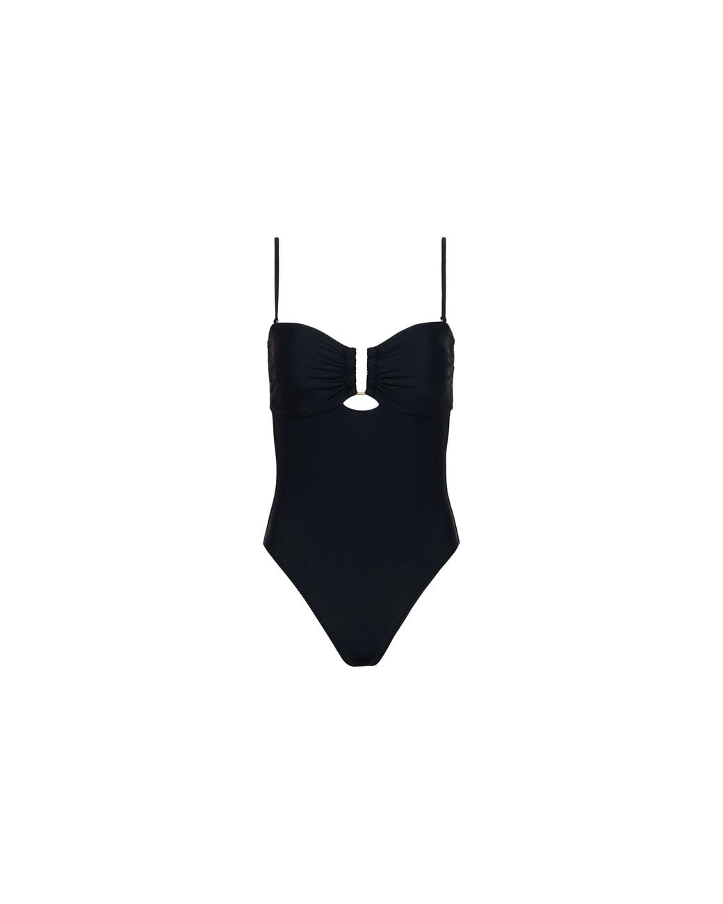 L'Agence Multicolor Emelia Bandeau One-Piece Swimsuit