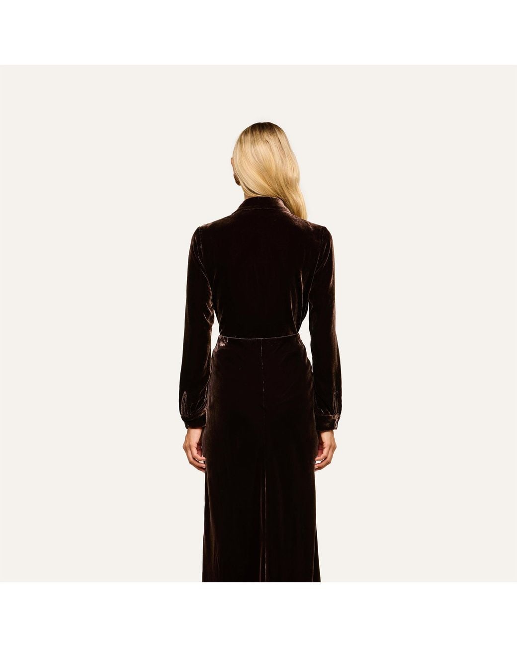 L'Agence Black Argo Velvet Blouse Top