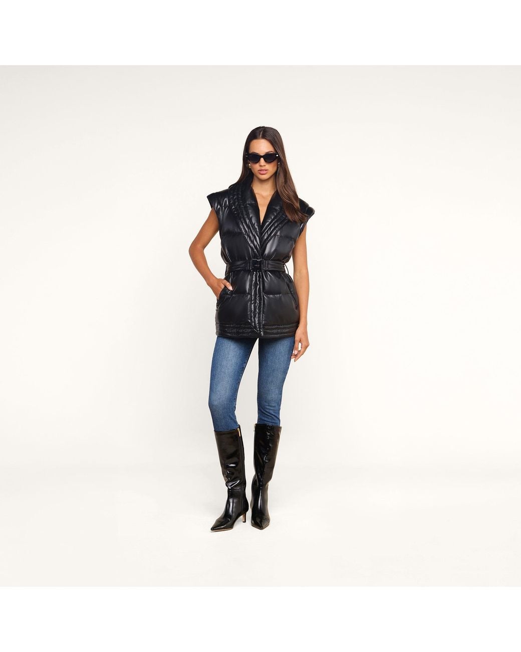 L'Agence Black Ignis Puffer Vest