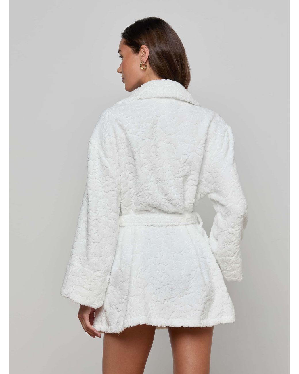L'Agence White Caterina Cover-Up Robe