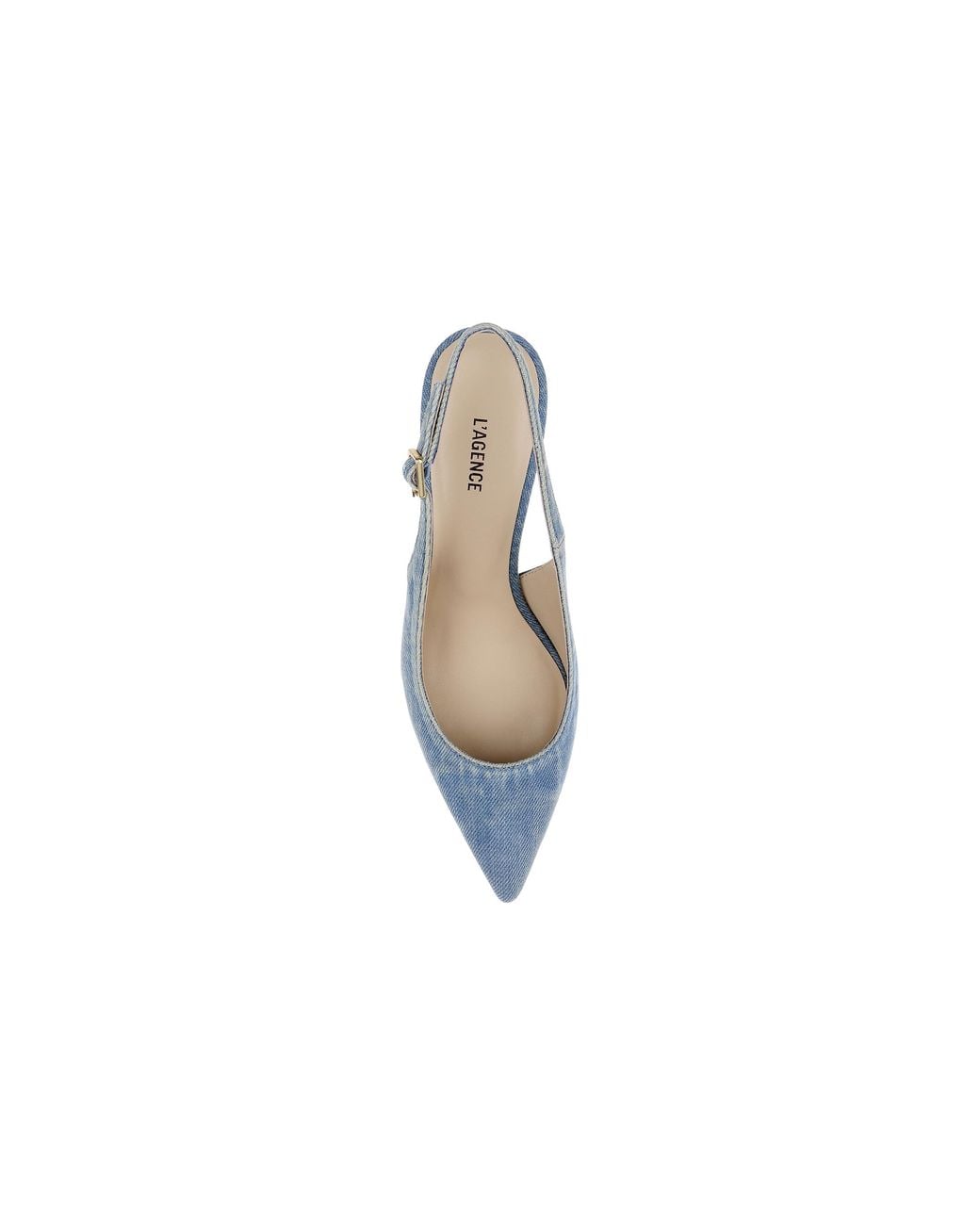 L'Agence Blue Vichy Slingback Pump