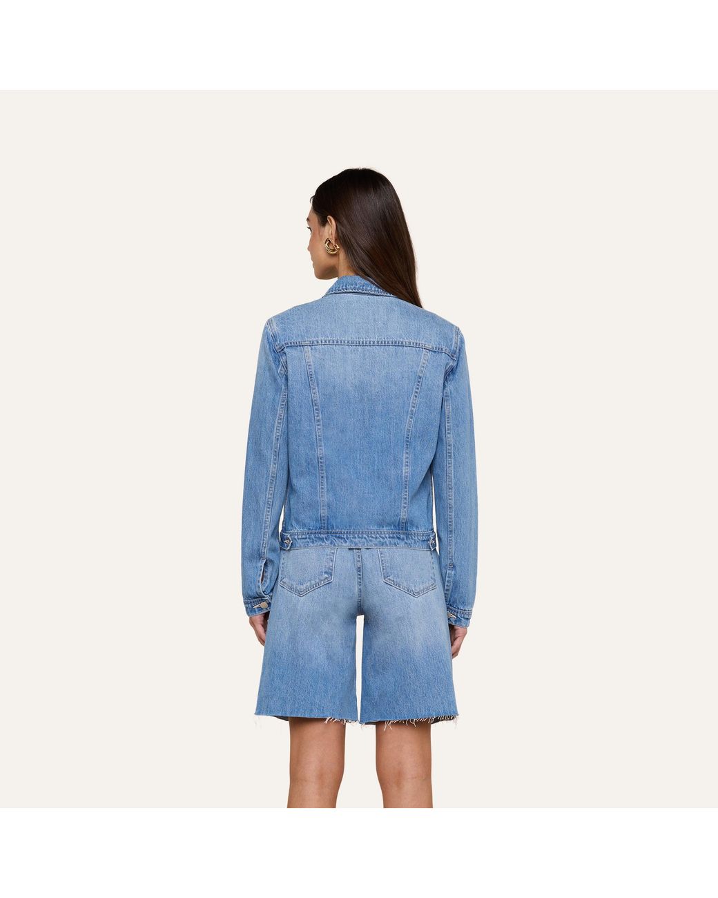 L'Agence Blue Celine Jean Jacket