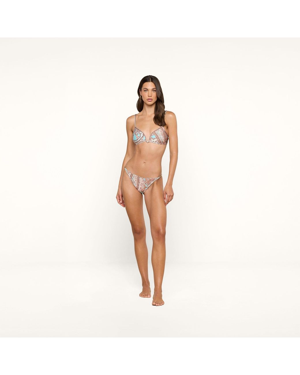 L'Agence Natural Alisha Bikini Top