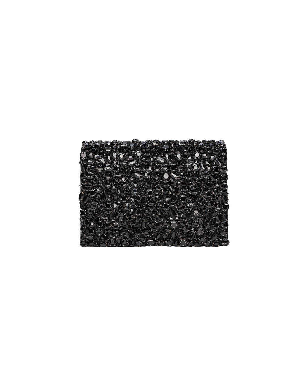 L'Agence Black Victoire Crystal Clutch