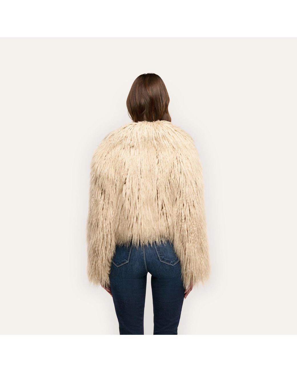 L'Agence Natural Fenella Faux Fur Coat