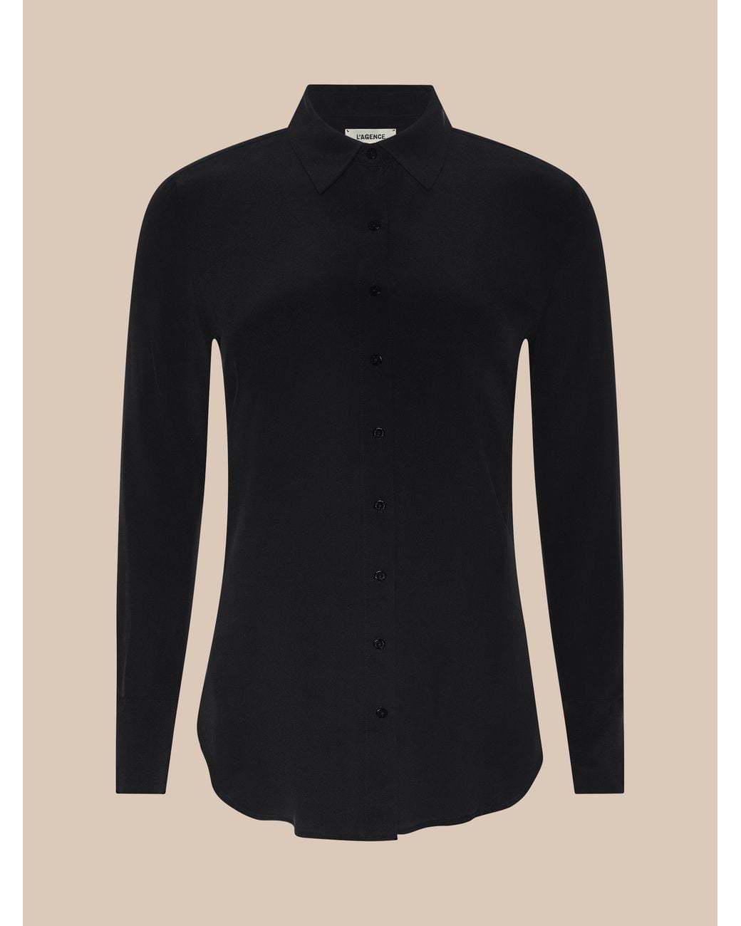 Chemisier En Soie Babette (Noir) L'Agence en coloris Blue