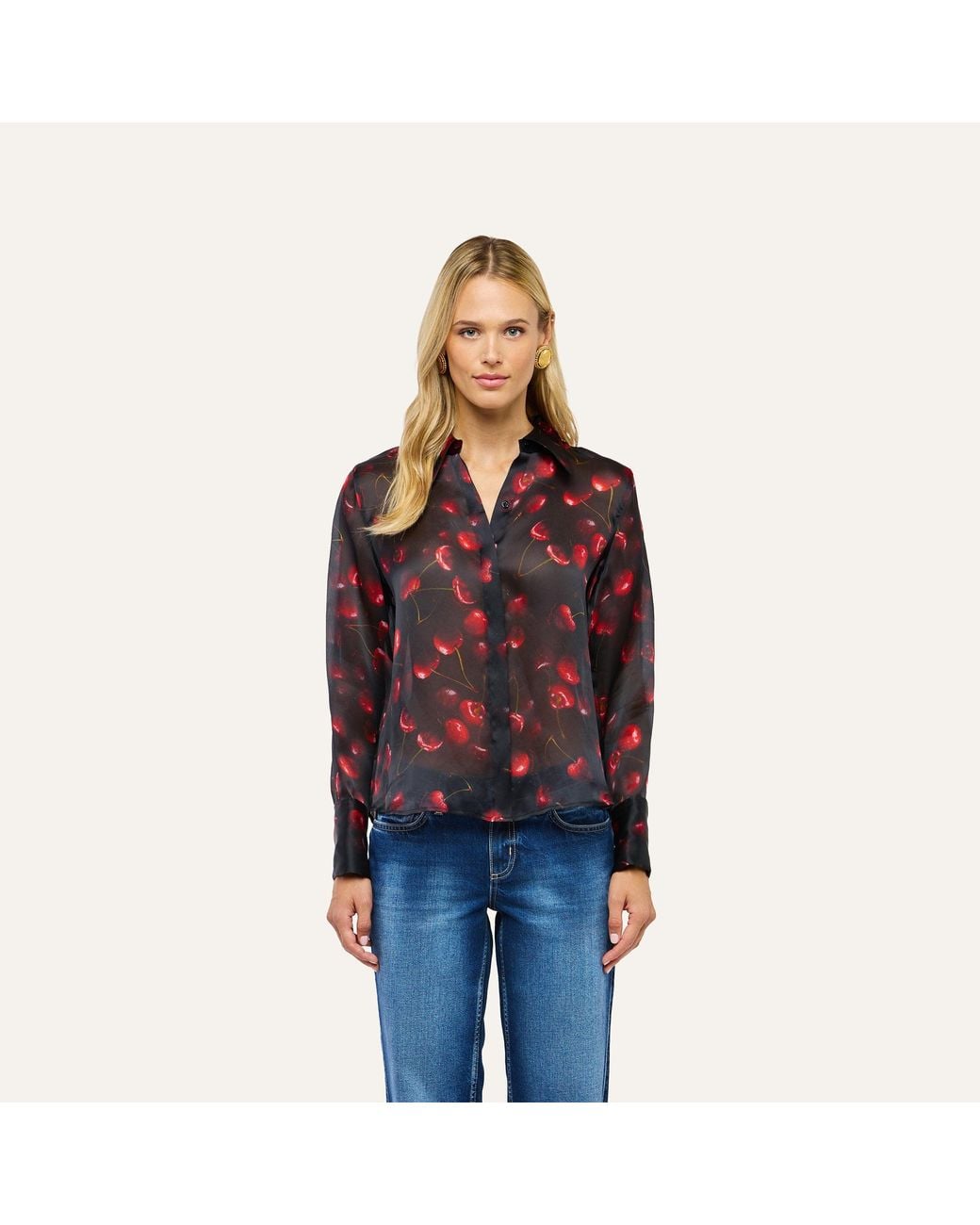L'Agence Purple 'Agence Sona Silk Blouse Top