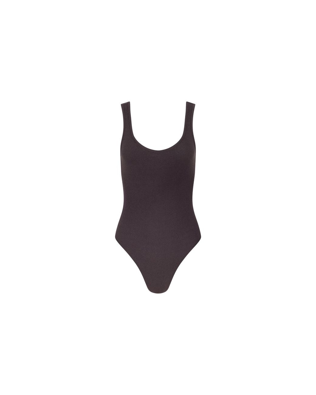 L'Agence Purple Nica Scoopneck Bodysuit
