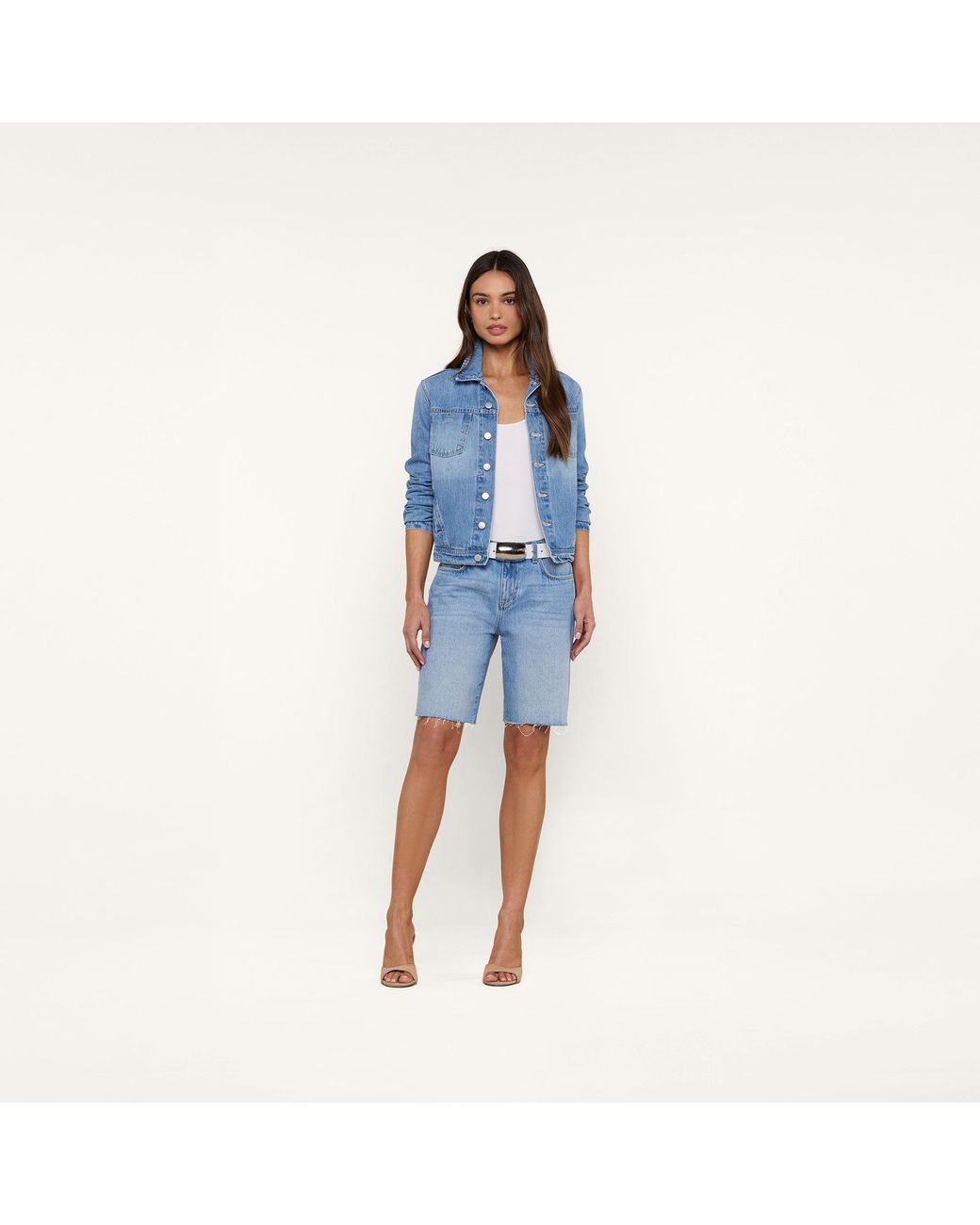 L'Agence Blue Celine Jean Jacket