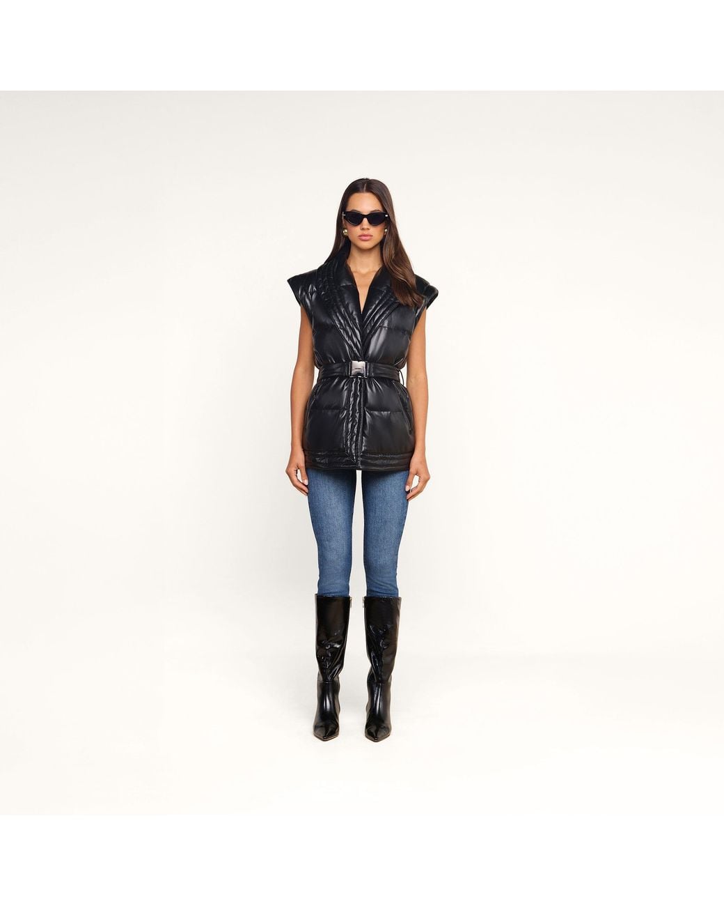 L'Agence Black Ignis Puffer Vest