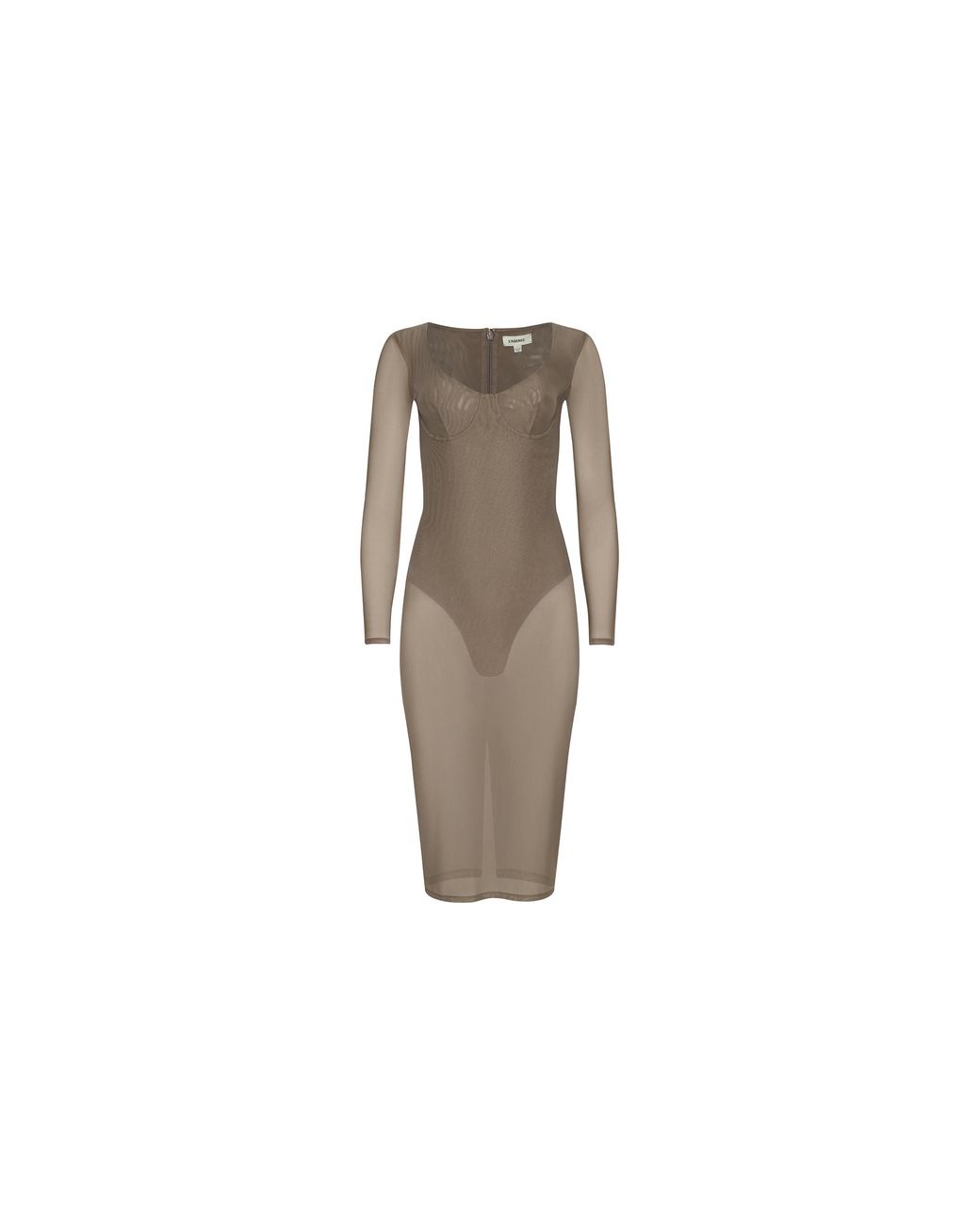 L'Agence Multicolor Sorella Mesh Midi Dress