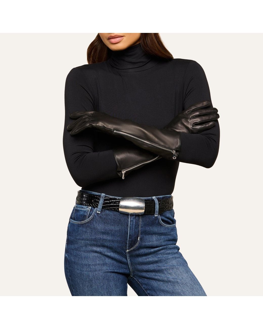 L'Agence Black Carmen Gloves