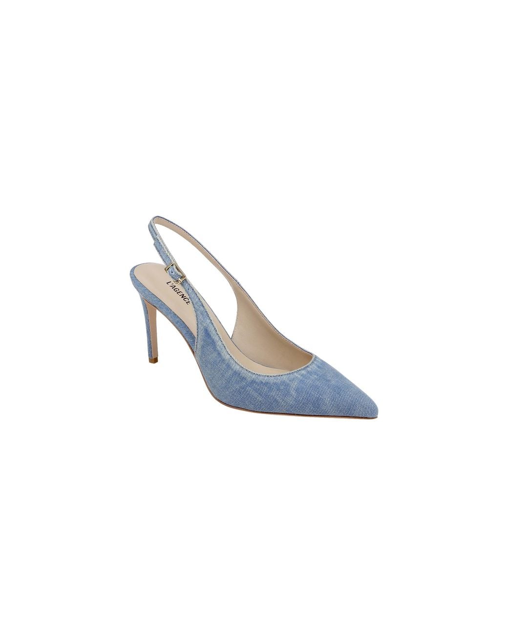 L'Agence Blue Vichy Slingback Pump