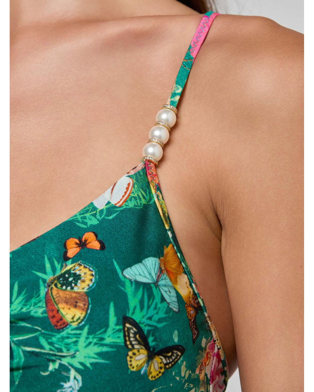 L'Agence Green 'Agence Lilou One-Piece Swimsuit