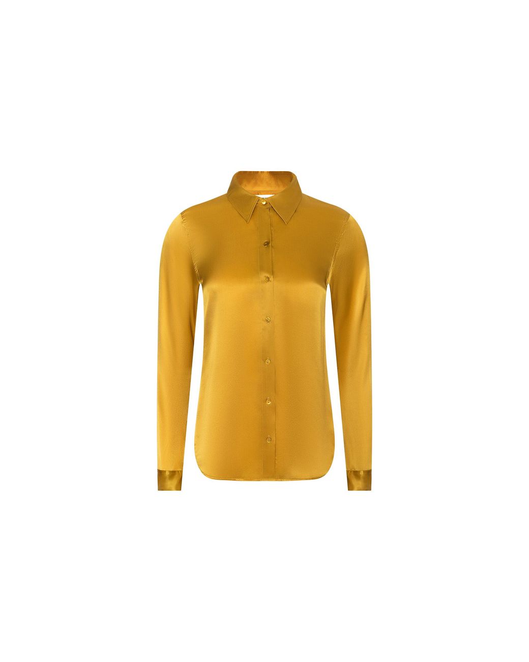 L'Agence Yellow Tyler Silk Blouse Top