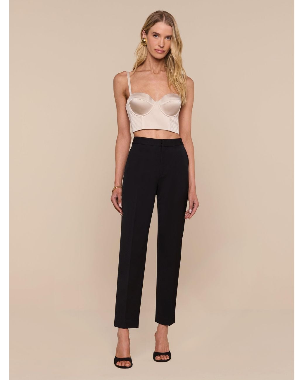 Top Bustier Nysa L'Agence en coloris Black