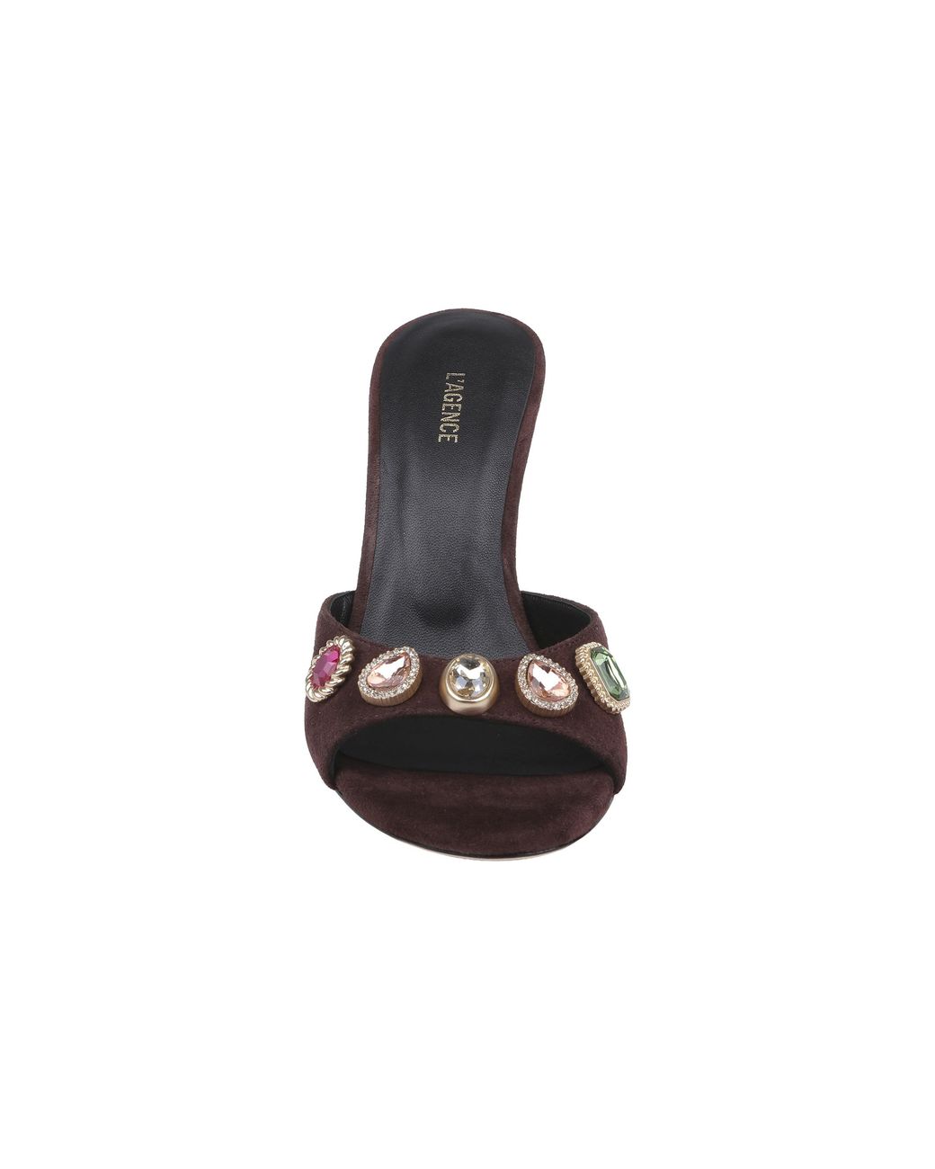 L'Agence Natural Avery Suede Open-Toe Mule