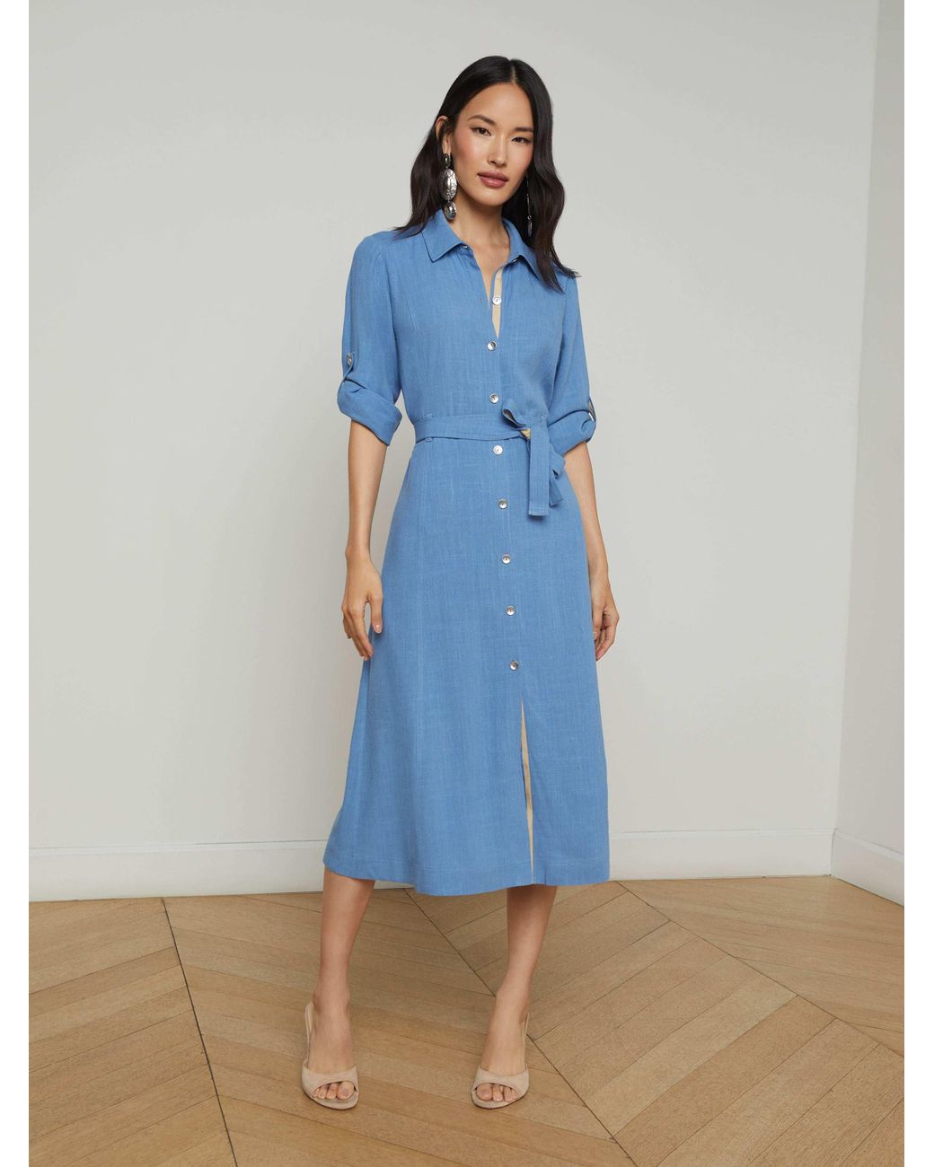 leo lin aurelie appliqué short sleeve mini dress Aurelie Floral Appliqué Mini Dress main image 0