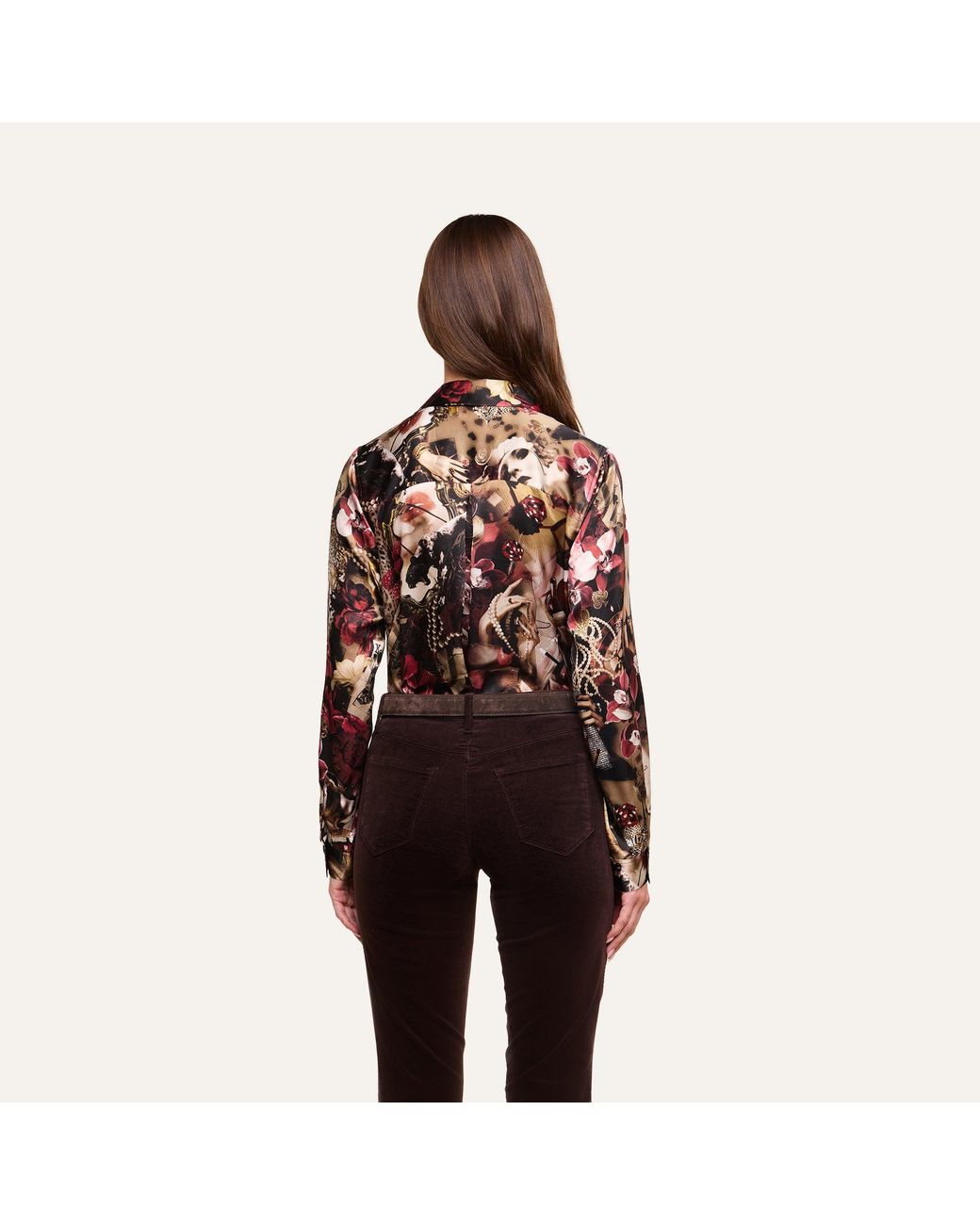L'Agence Multicolor Tyler Silk Blouse Top