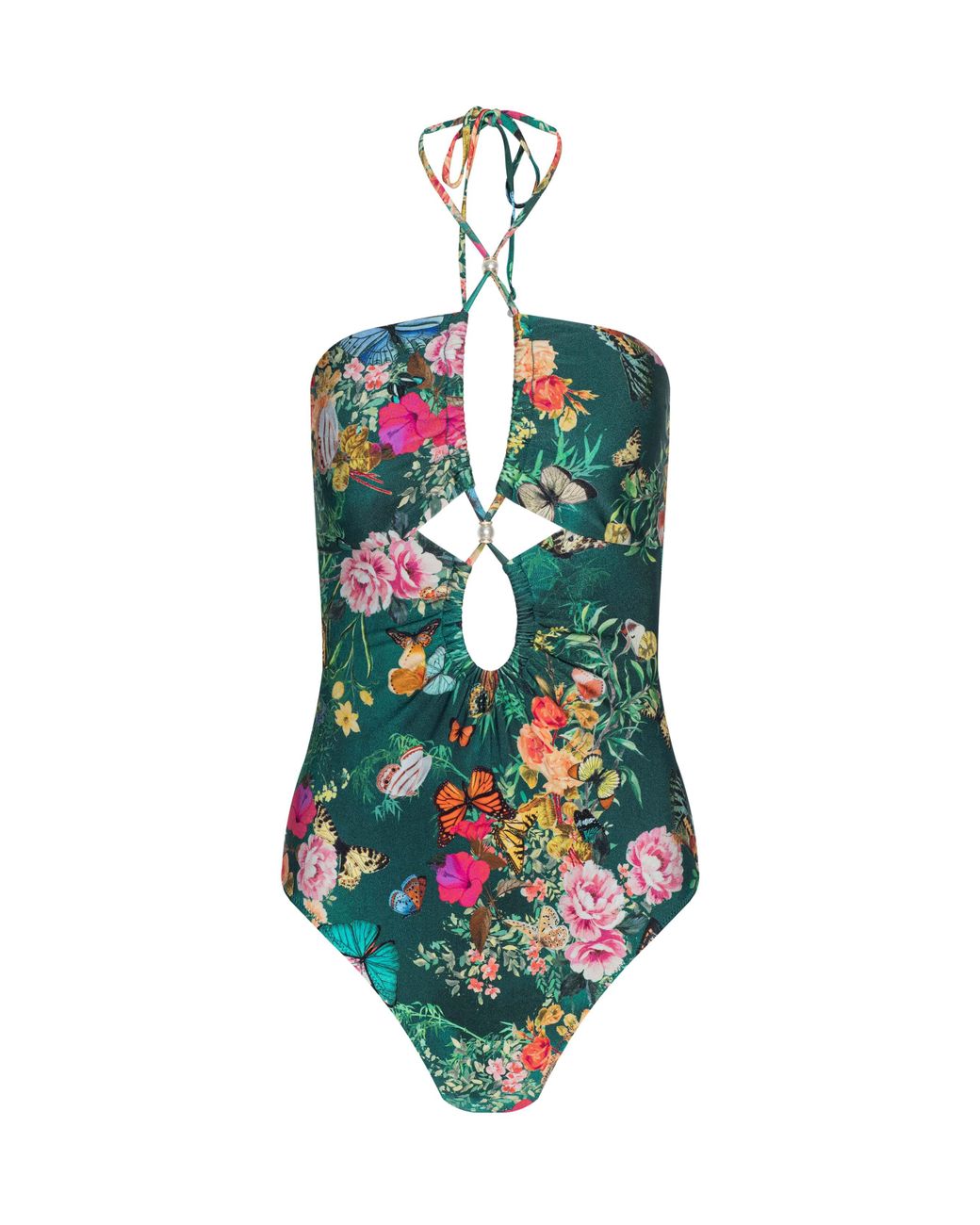 L'Agence Green Shiva One-Piece Swimsuit