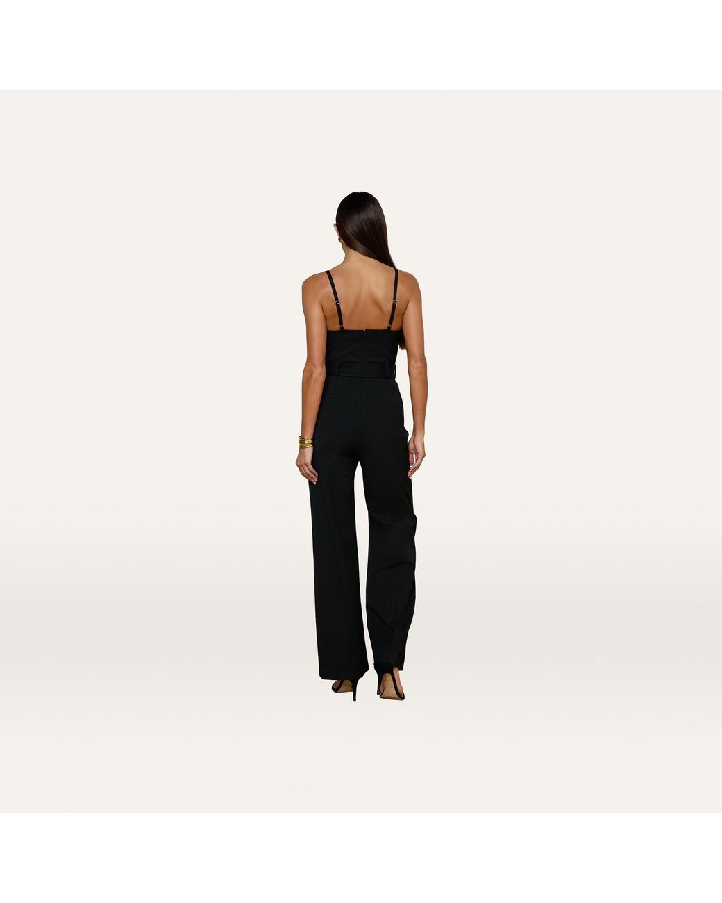 L'Agence Black Jessa Bustier Jumpsuit