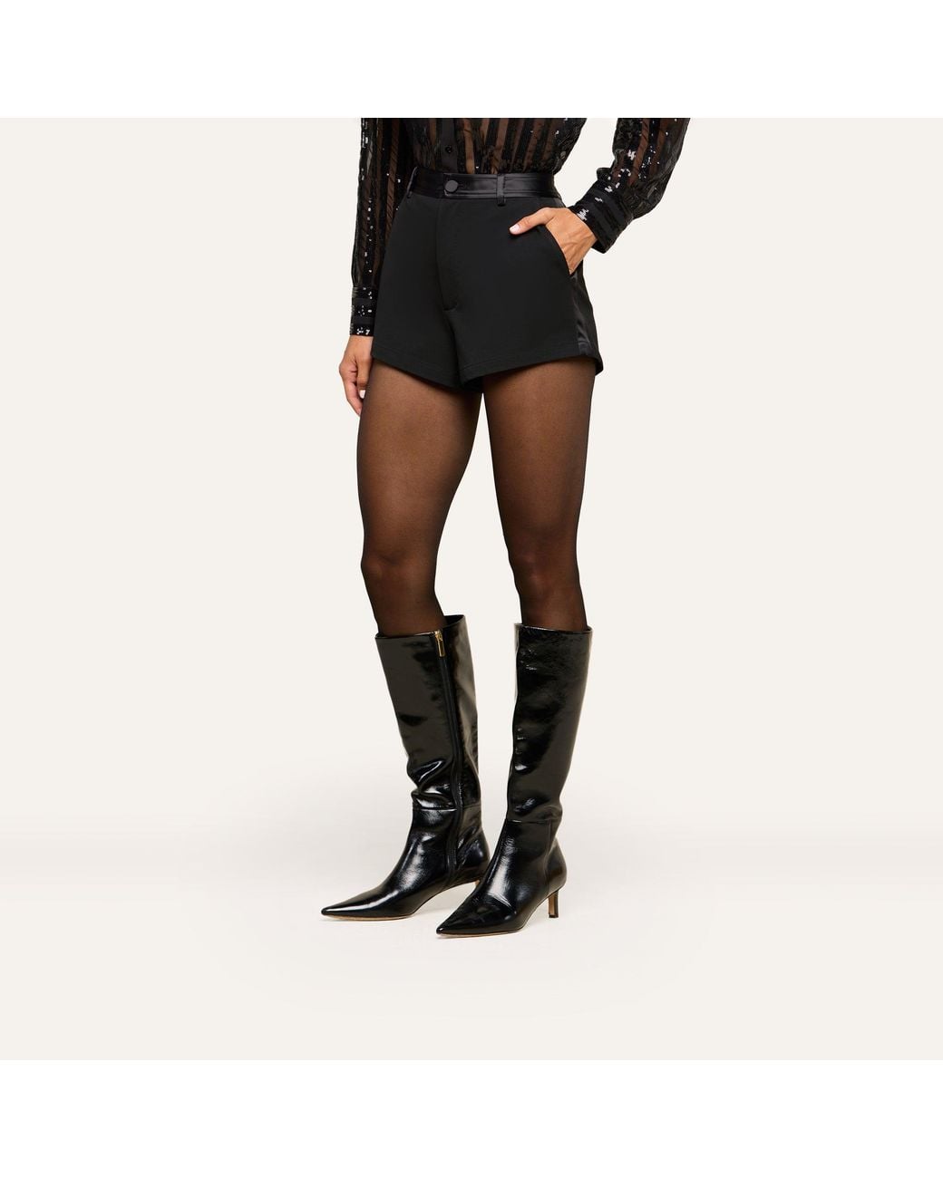 L'Agence Black Colt Tuxedo Short