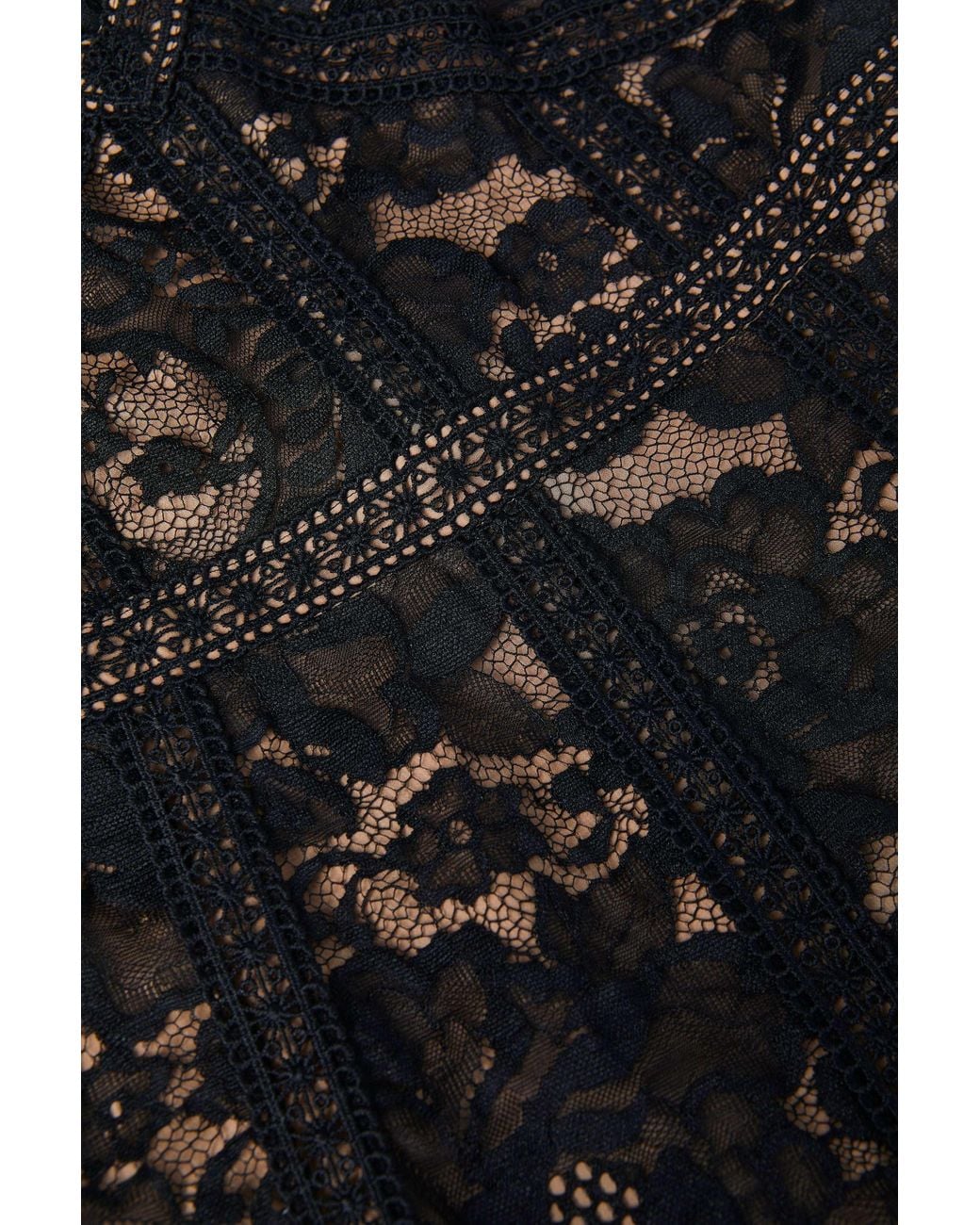 rebecca taylor lace dress Rebecca Taylor Silk Lace Women's Dress Black : 6 main image 1