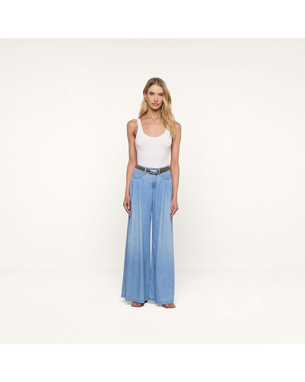 L'Agence Natural Marlowe Suede Belt