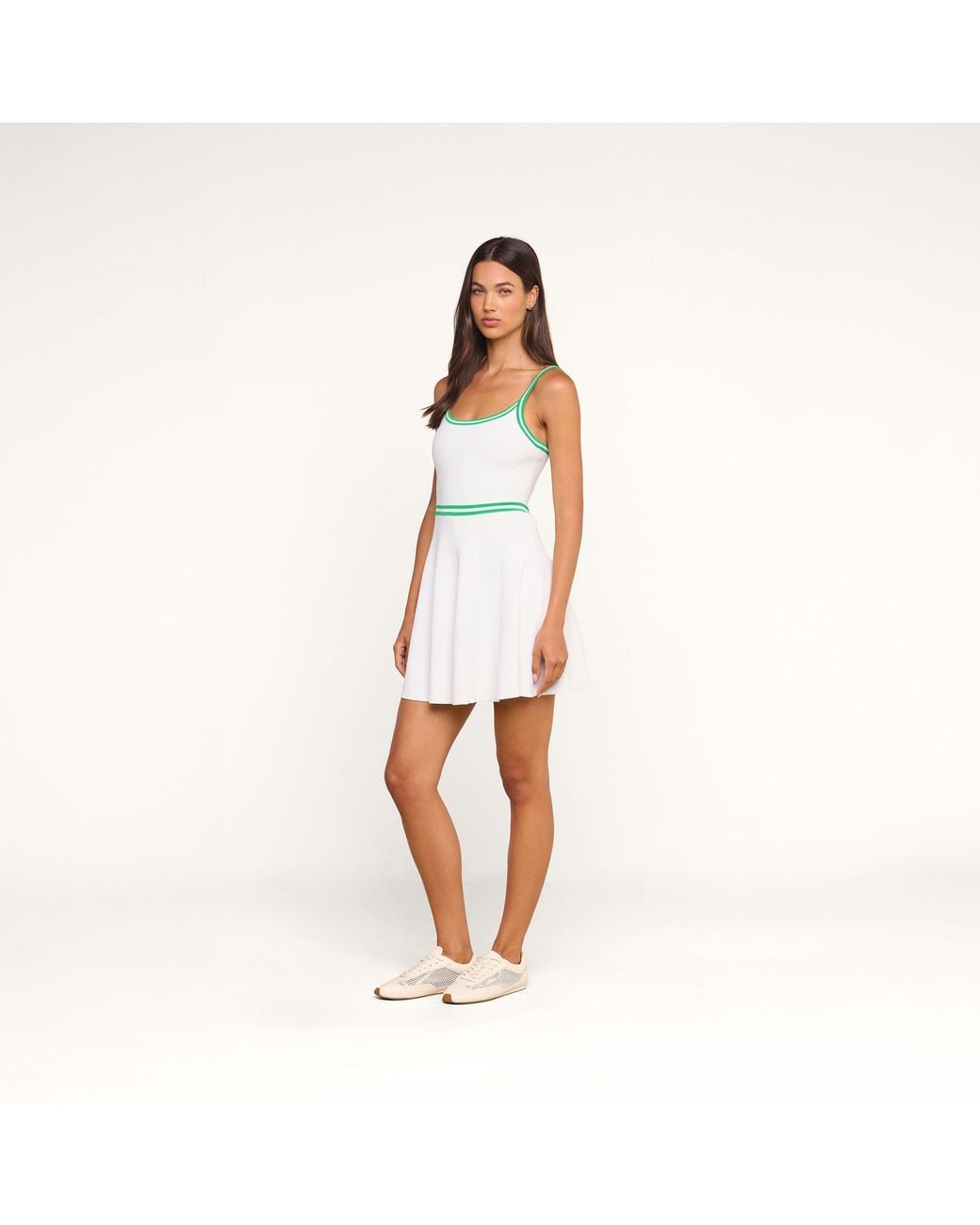 L'Agence Multicolor Lilibet Knit Tennis Dress