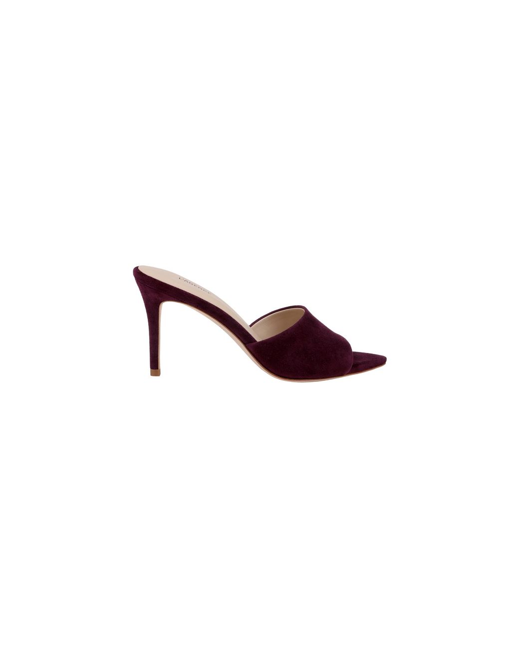 L'Agence Natural Lolita Suede Open-Toe Mule