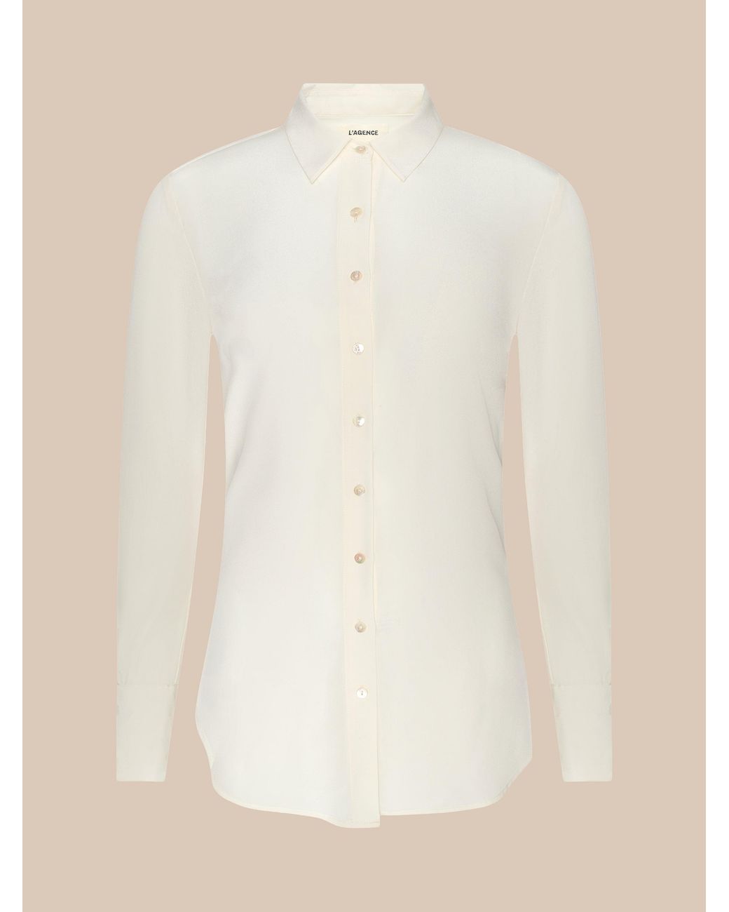 Blouse Babette En Soie (Écru) L'Agence en coloris Blue