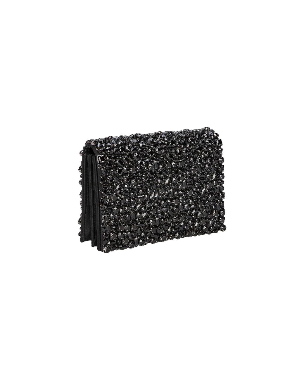 L'Agence Black Victoire Crystal Clutch