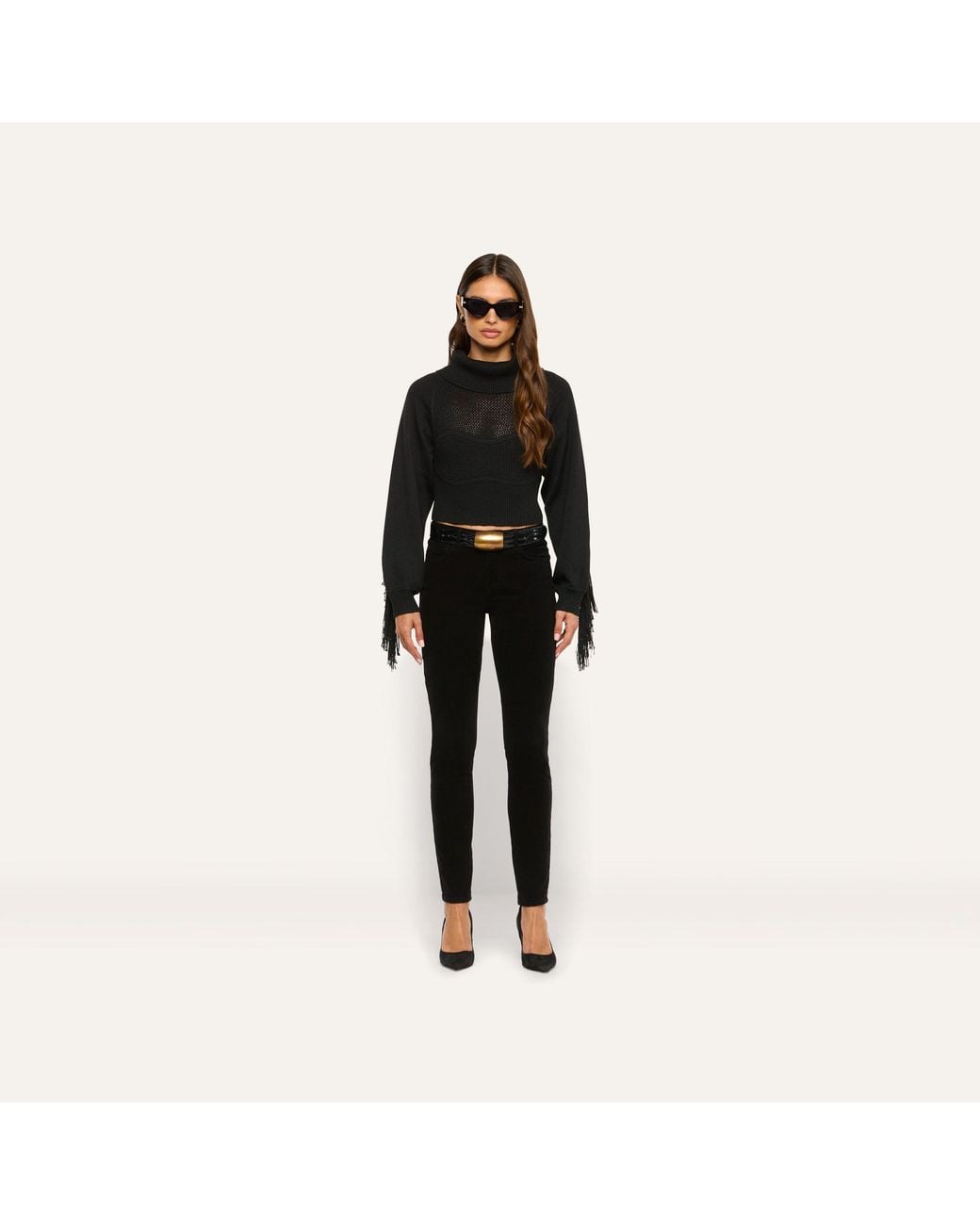 L'Agence Black Maddison Turtleneck