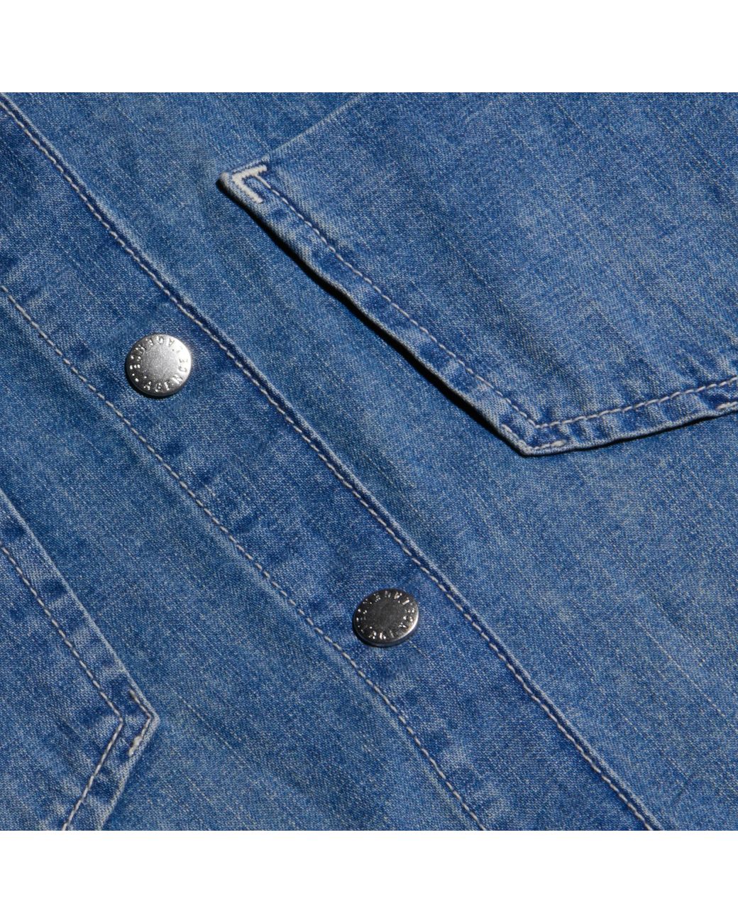 L'Agence Blue Isla Shirt