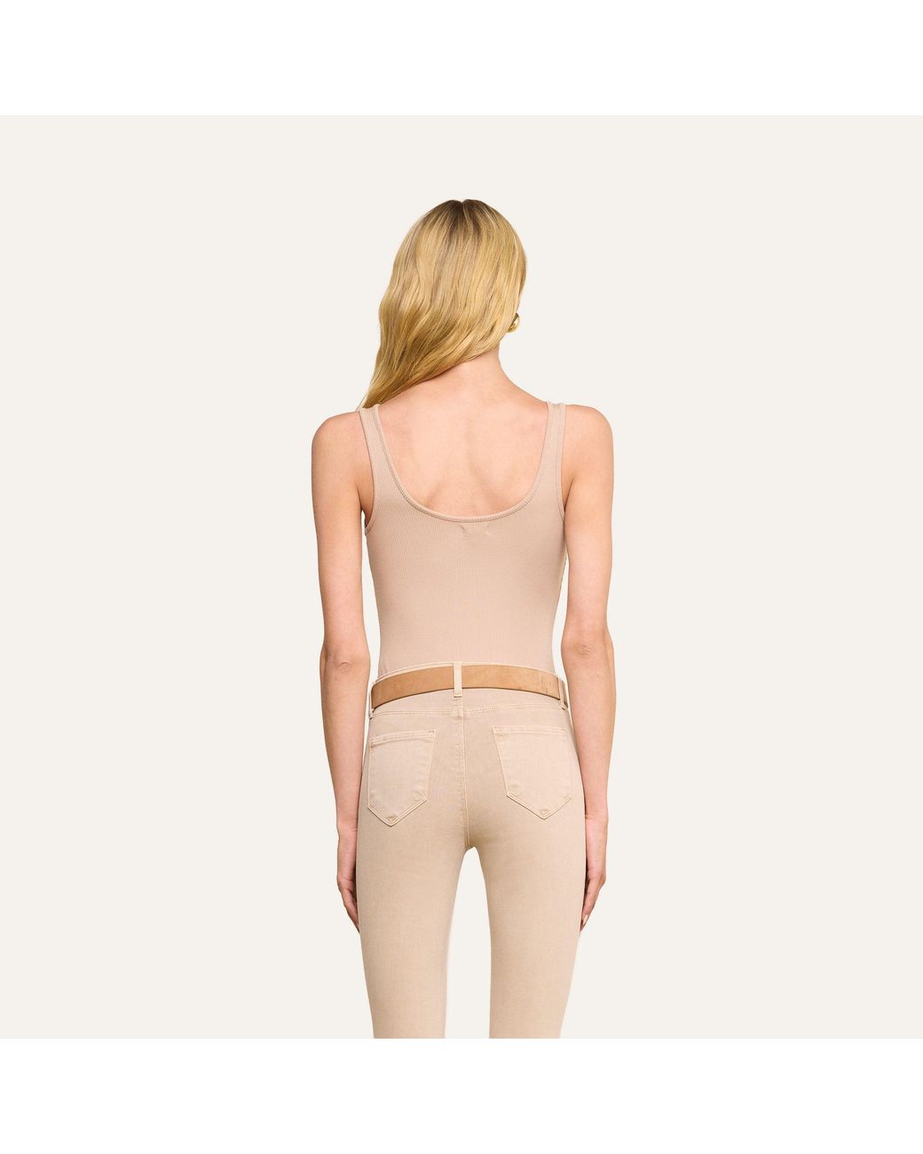 L'Agence Blue Nica Scoopneck Bodysuit