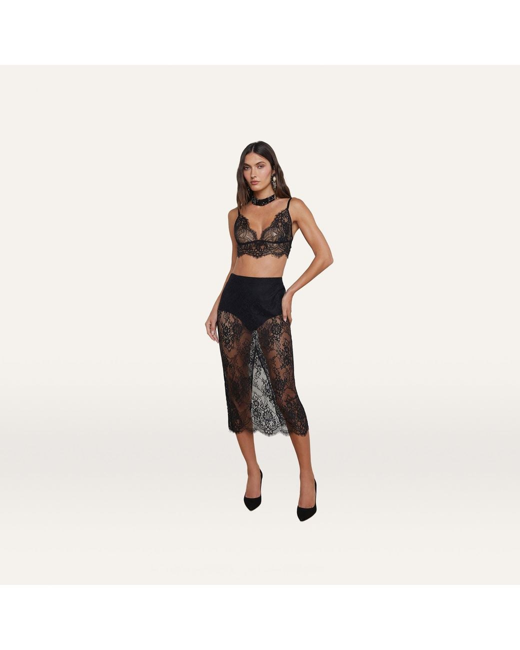 L'Agence Multicolor Aislin Lace Bralette