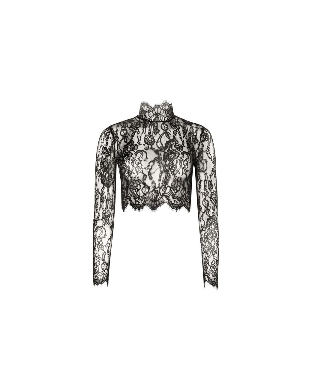 L'Agence Natural 'Agence Henriette Cropped Lace Top
