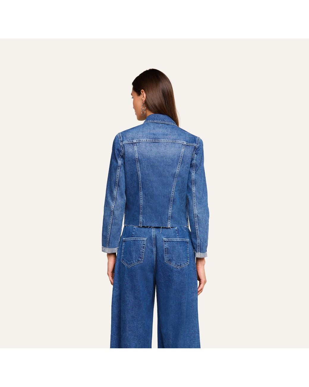 L'Agence Blue Janelle Jean Jacket