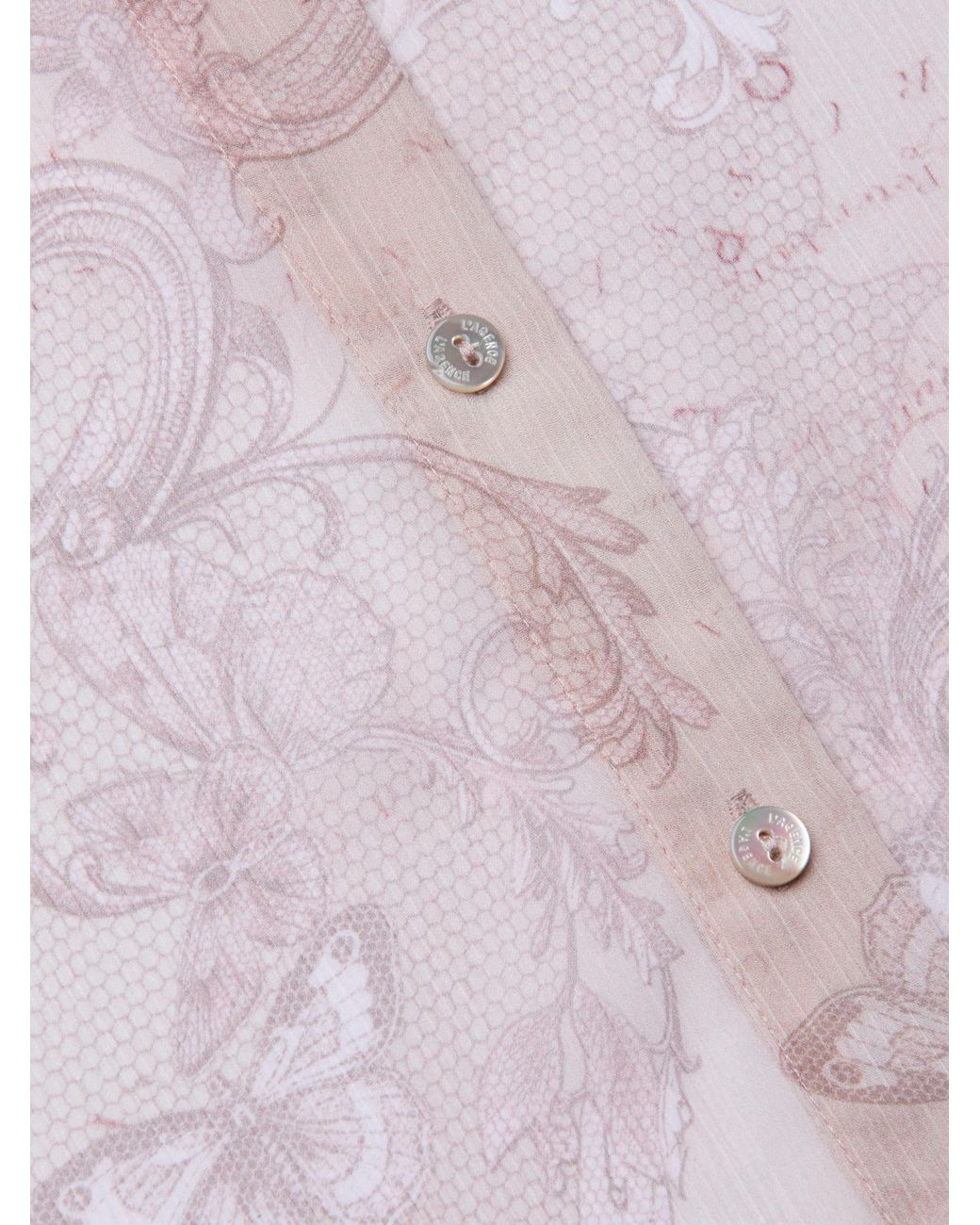 L'Agence Blue 'Agence Laurent Blouse Top