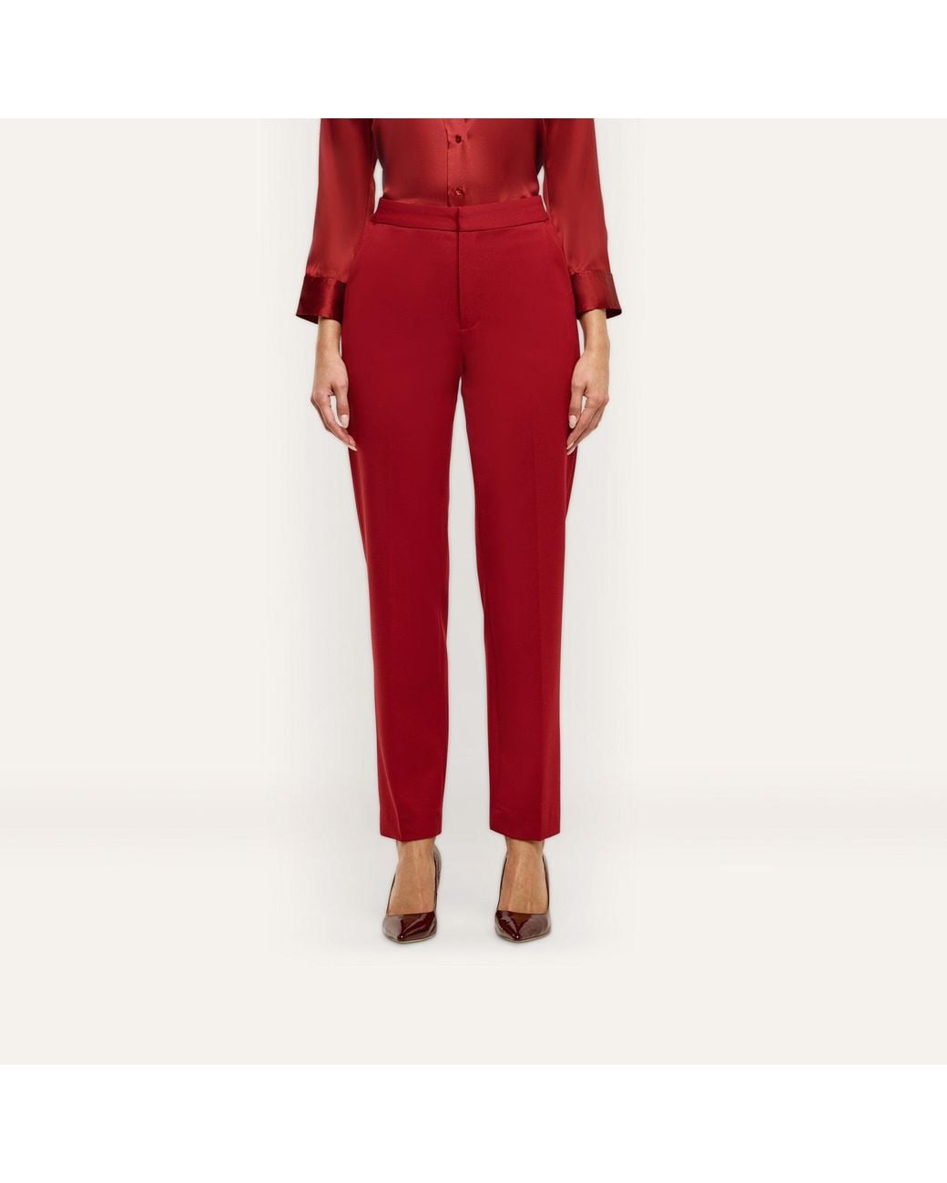 L'Agence Red Rebel Trouser
