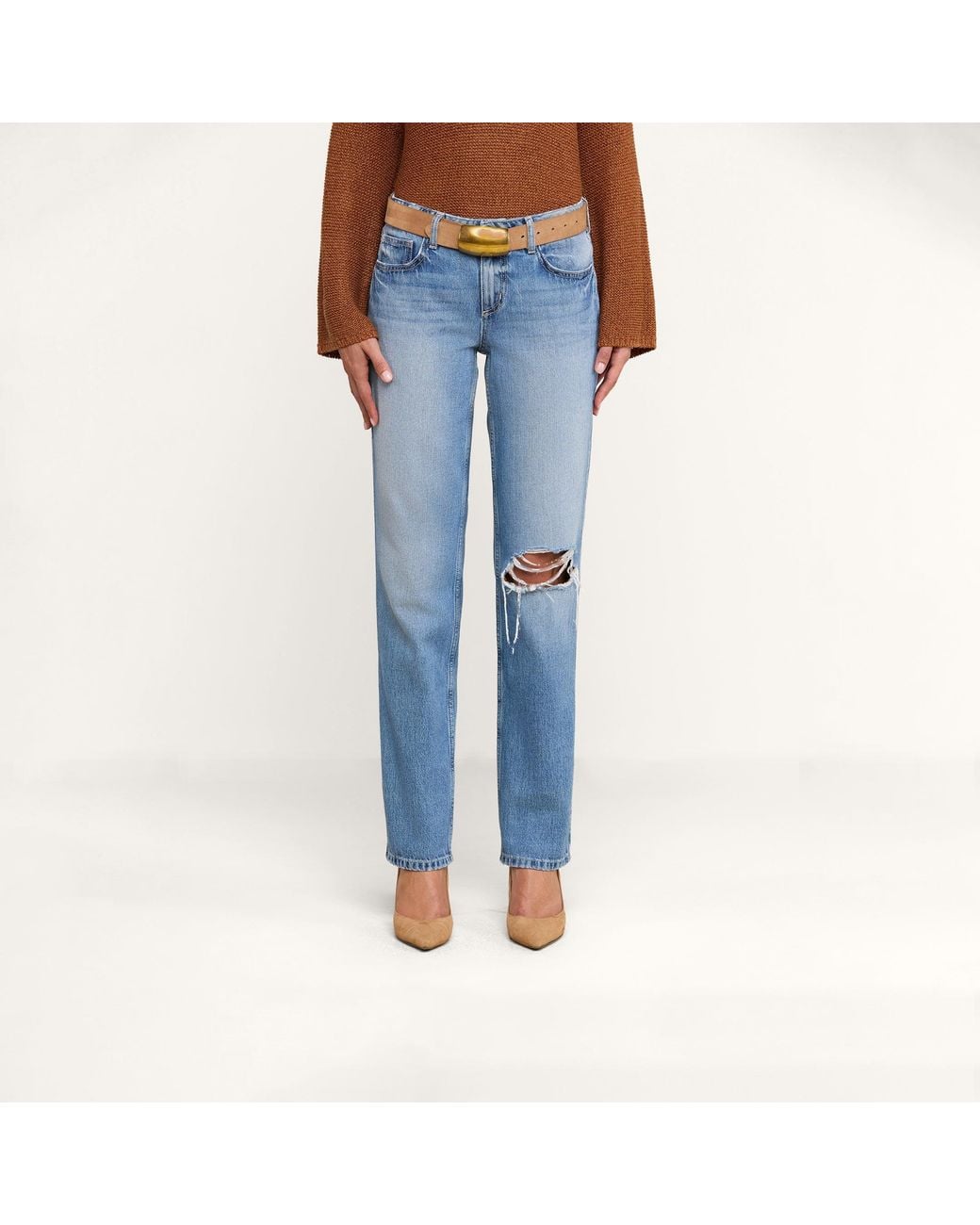 L'Agence Blue Armida Low-Rise Slouch Jean