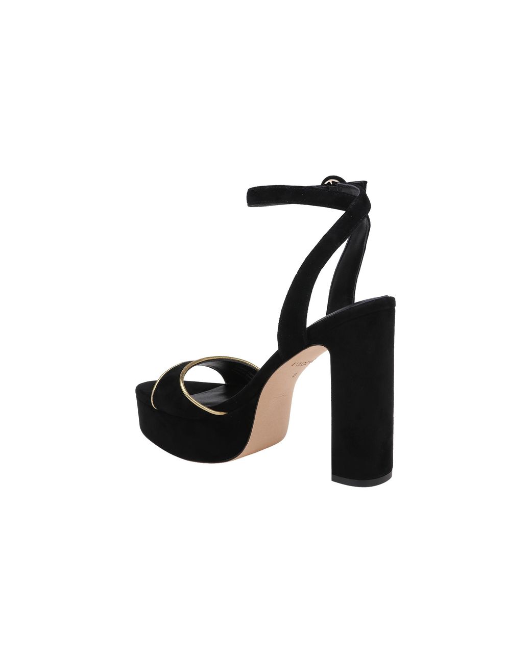 L'Agence Black Essie Platform Sandal