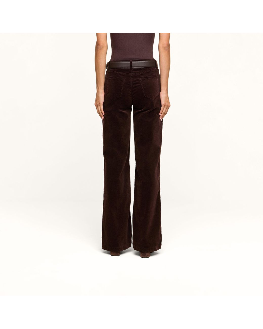 L'Agence Multicolor Scottie Velvet Wide-Leg Jean